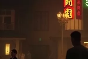 《长夜巡游》封面，深夜街道上的一辆巡游车